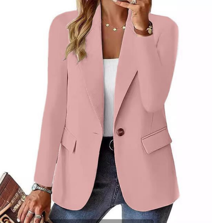 Greta – Strukturierter Blazer mit Ein-Knopf-Design