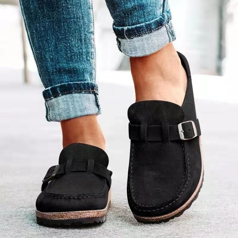 Roswita – Bequeme Slipper mit Schnallendetail