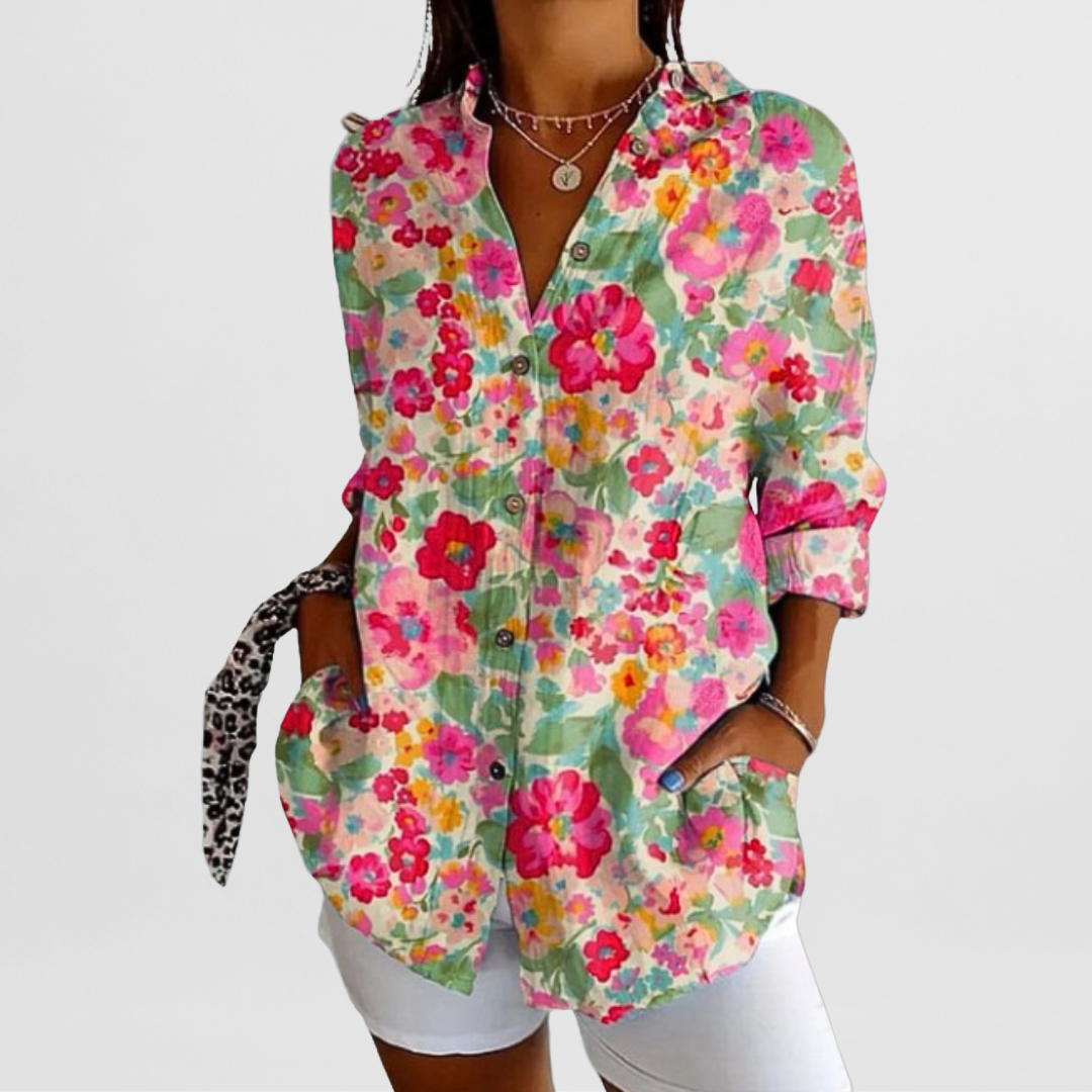 Philine – Locker geschnittene Printbluse