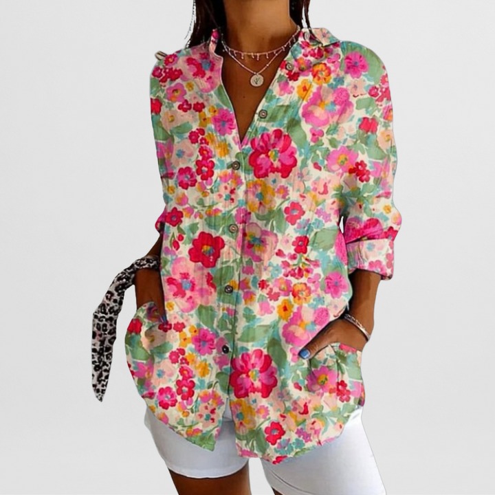 Philine – Locker geschnittene Printbluse