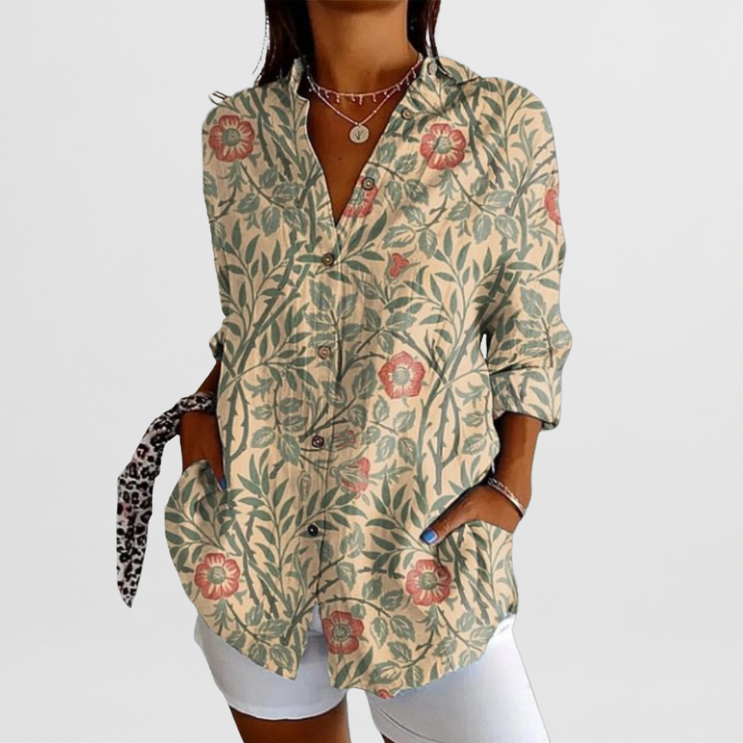 Philine – Locker geschnittene Printbluse