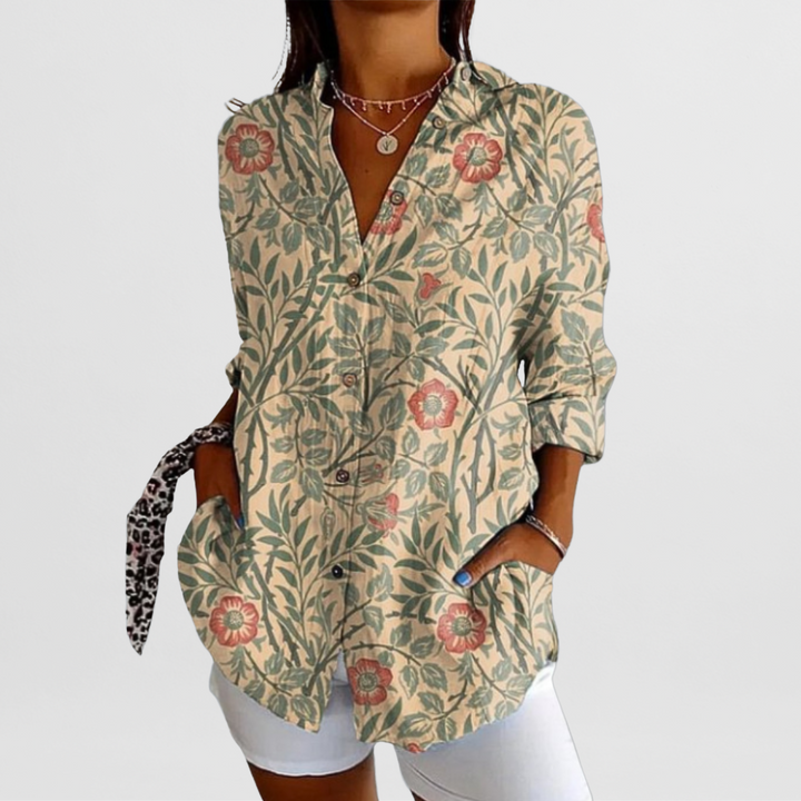 Philine – Locker geschnittene Printbluse