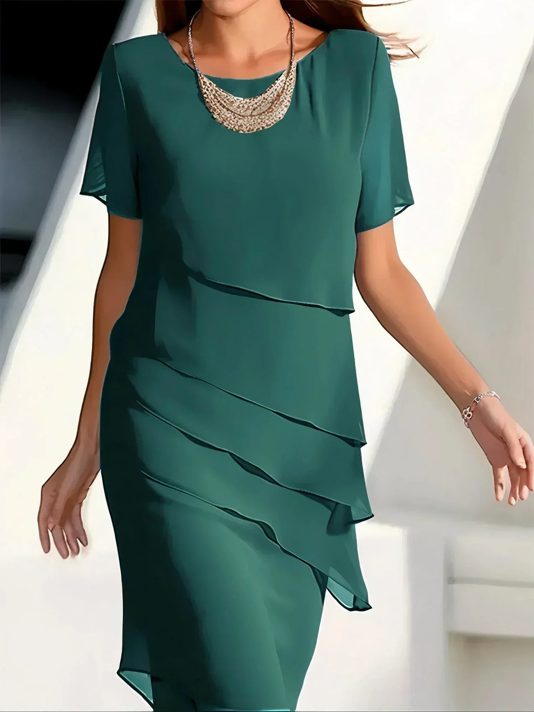 Philine – Stufiges Chiffonkleid