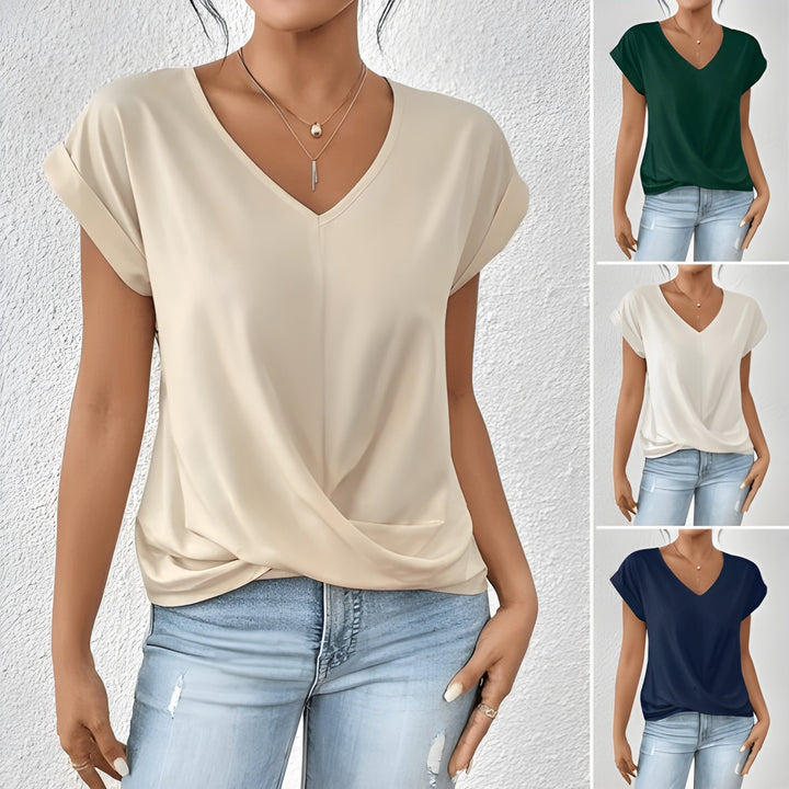 Maia – V-Ausschnitt-Top mit Twist-Detail