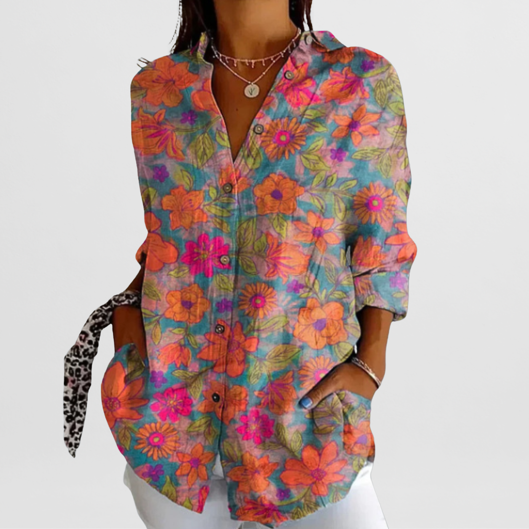 Philine – Locker geschnittene Printbluse