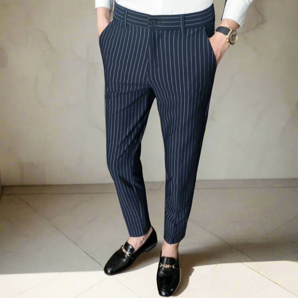 Elegante Gestreifte Hose