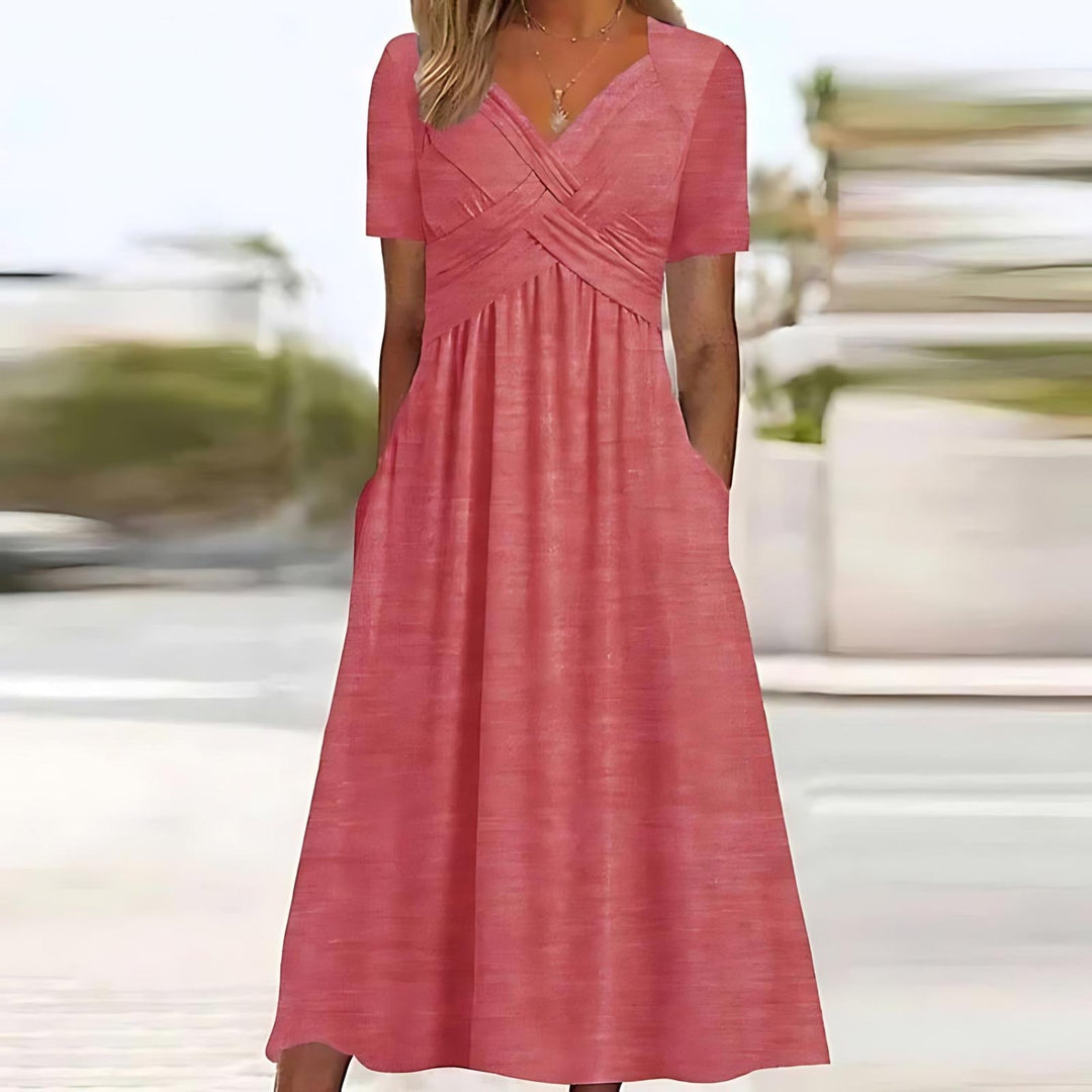 Liesl – Elegantes Wickelkleid mit A-Linien-Silhouette