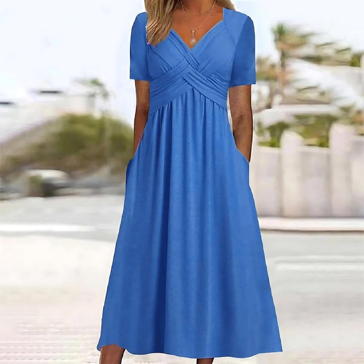 Liesl – Elegantes Wickelkleid mit A-Linien-Silhouette