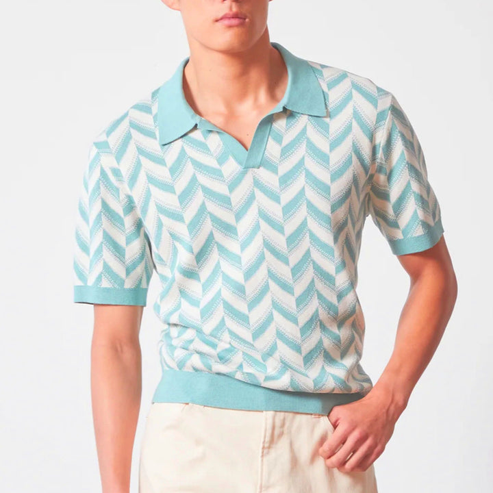 Darian – Retro Strick-Poloshirt