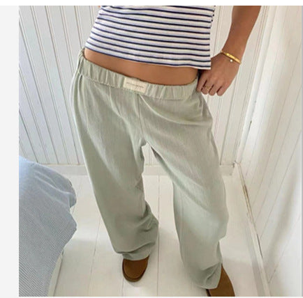 Paula – Weit geschnittene Loungehose mit Elastikbund
