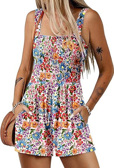 Fayra – Smock-Jumpsuit mit Blumenmuster