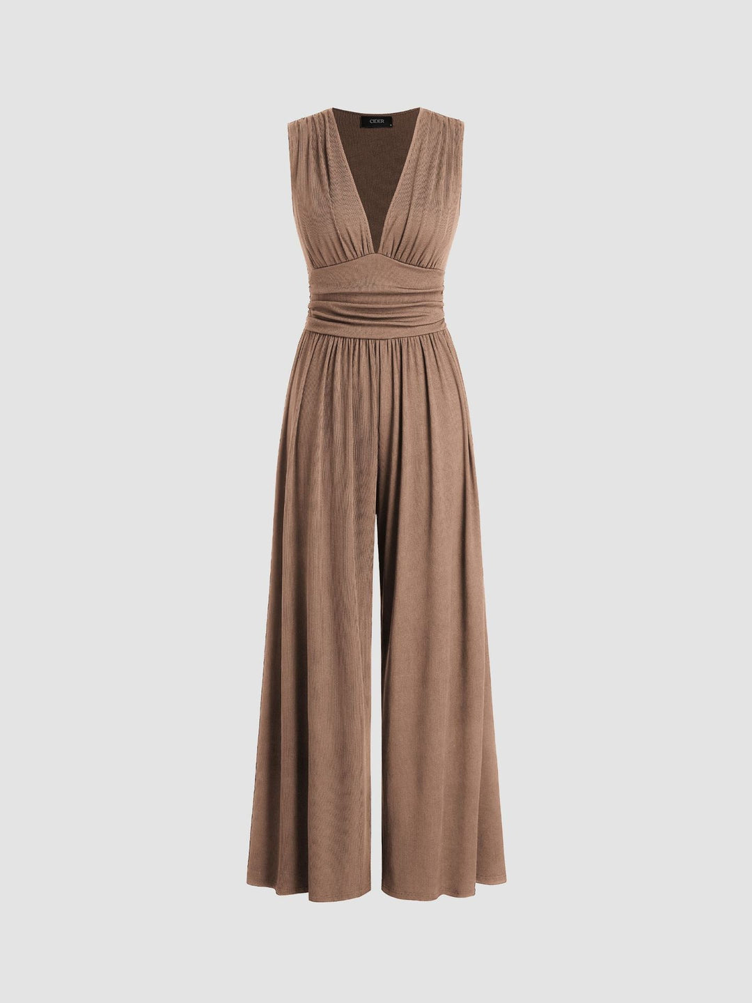 Rivora – Ärmelloser Jumpsuit mit weitem Bein