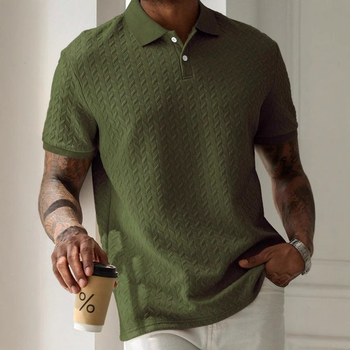 Alarich – Strukturiertes Poloshirt