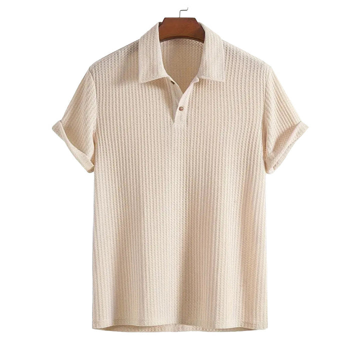 Gero – Strukturiertes Strick-Poloshirt