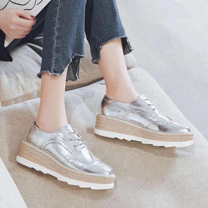 Teona – Plateauschnürschuhe