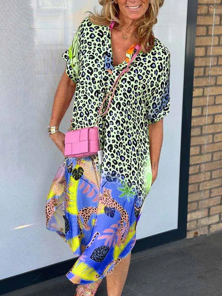 Marcie – Midikleid mit Mischprint