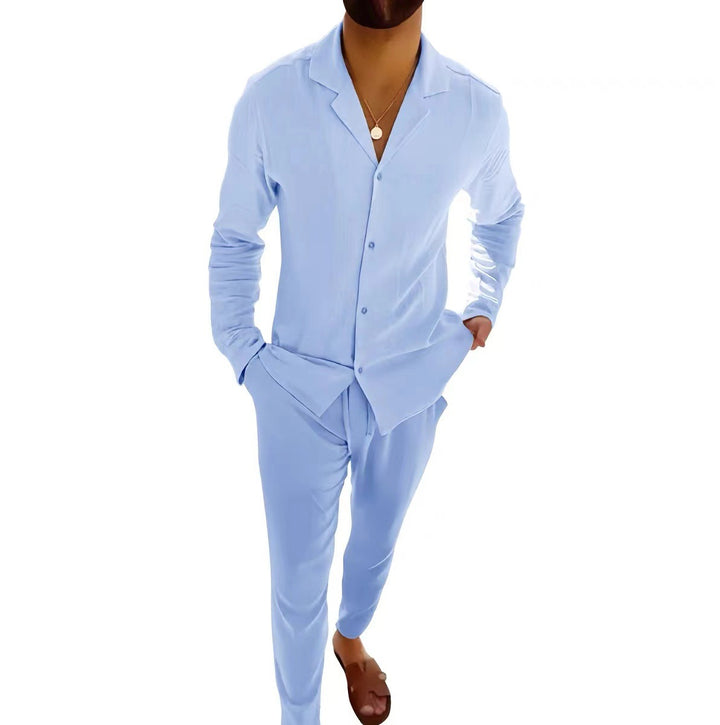 Viktor – Zweiteiliges Loungewear-Set mit Knopfleiste