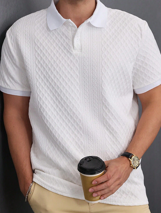 Abwin – Strukturierte Polo Shirt