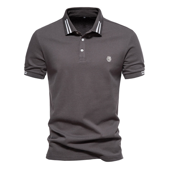 Gernot – Klassisches Poloshirt mit Kontraststreifen