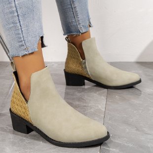 Teline – Stiefeletten mit Kontrast-Panel