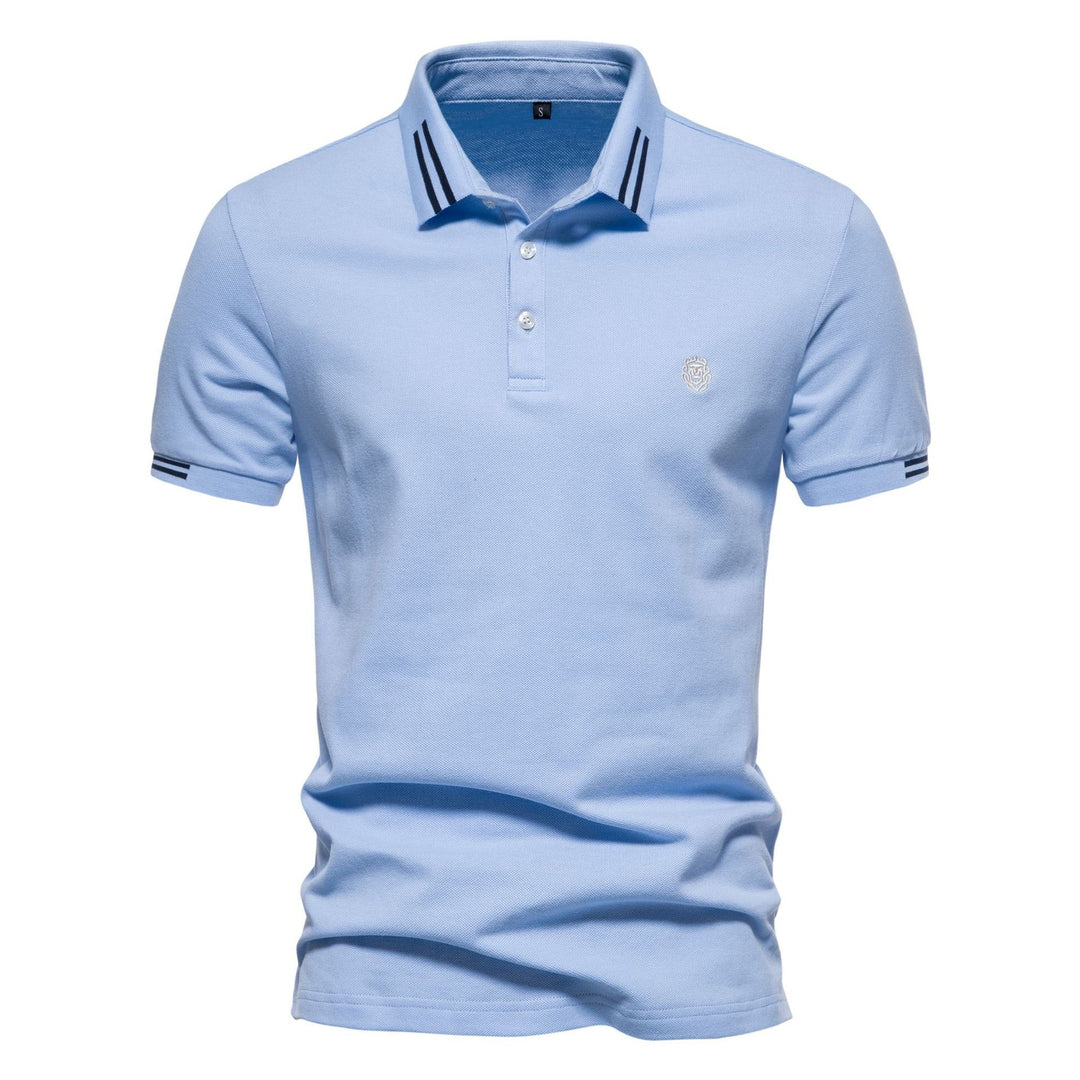 Gernot – Klassisches Poloshirt mit Kontraststreifen