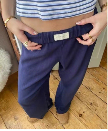 Paula – Weit geschnittene Loungehose mit Elastikbund