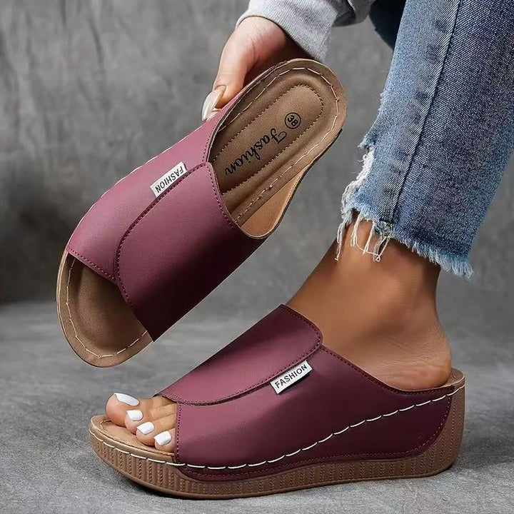 Gretchen – Offene Plateau-Sandalen