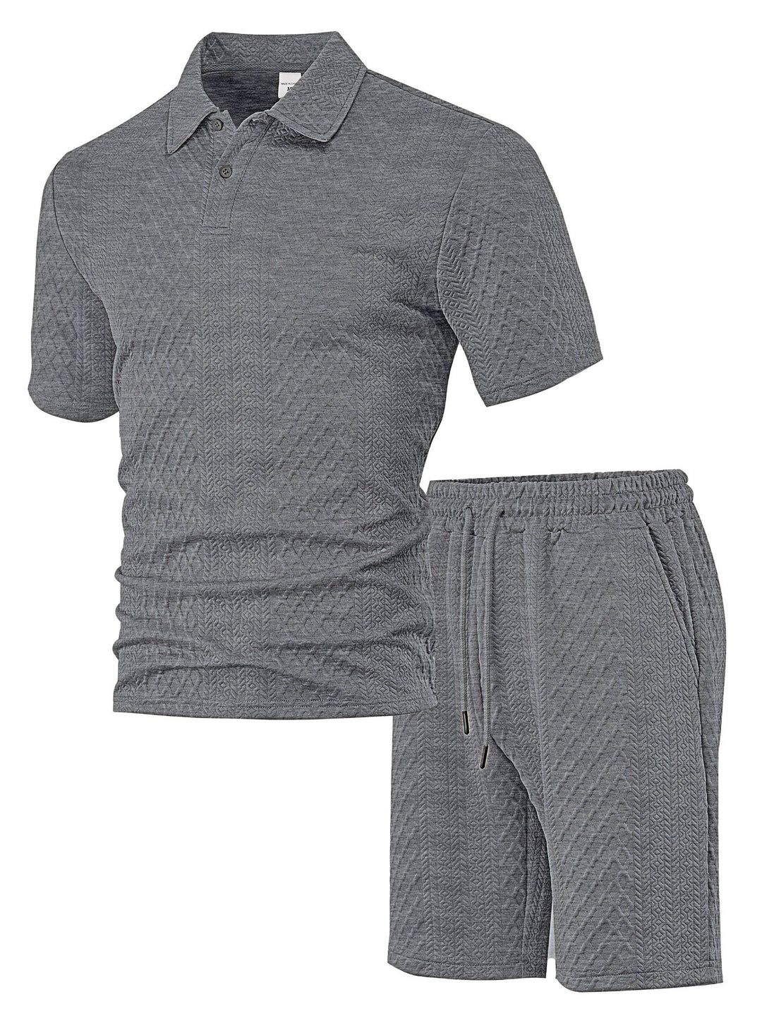 Xaver – Strukturierter Polo-Shorts-Set