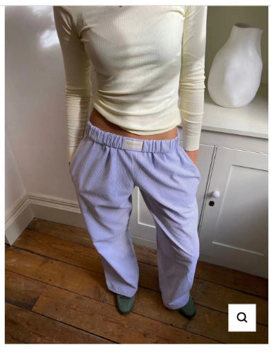 Paula – Weit geschnittene Loungehose mit Elastikbund