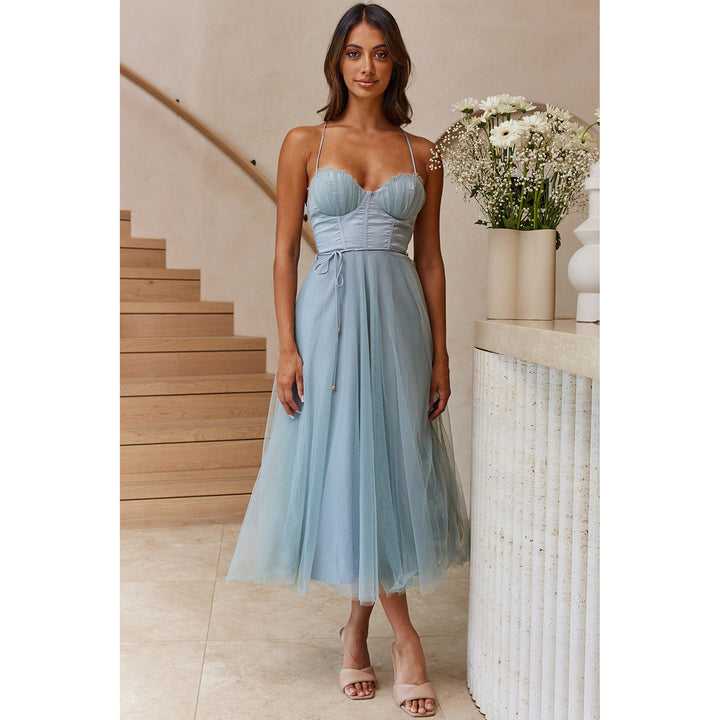Greta – Korsett Tüll Midikleid
