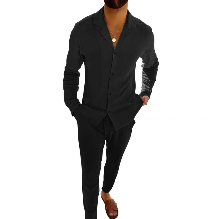 Viktor – Zweiteiliges Loungewear-Set mit Knopfleiste
