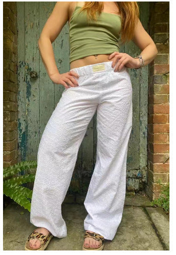 Paula – Weit geschnittene Loungehose mit Elastikbund