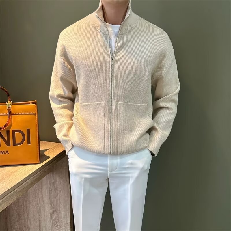 Dominik – Cardigan mit Reißverschluss vorn
