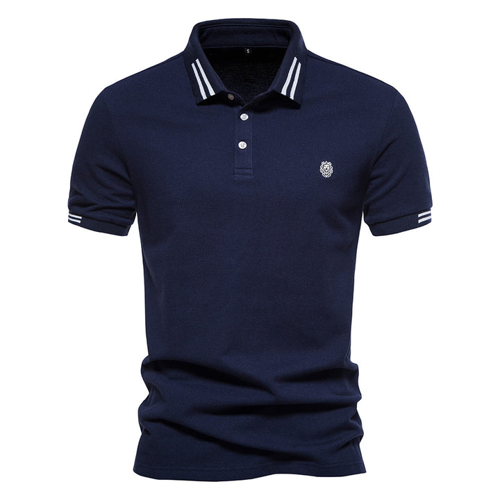Gernot – Klassisches Poloshirt mit Kontraststreifen