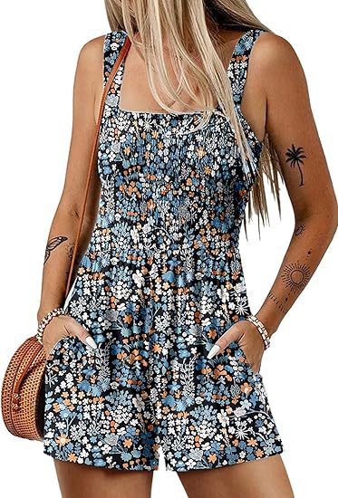 Fayra – Smock-Jumpsuit mit Blumenmuster