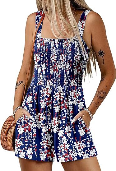 Fayra – Smock-Jumpsuit mit Blumenmuster