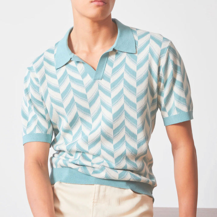 Darian – Retro Strick-Poloshirt