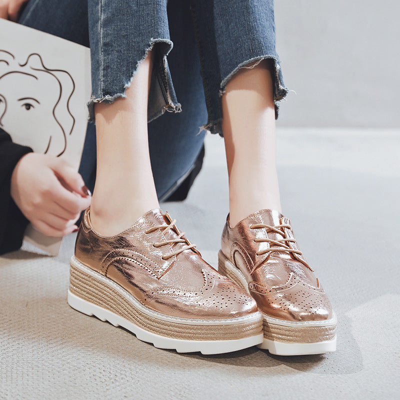 Teona – Plateauschnürschuhe