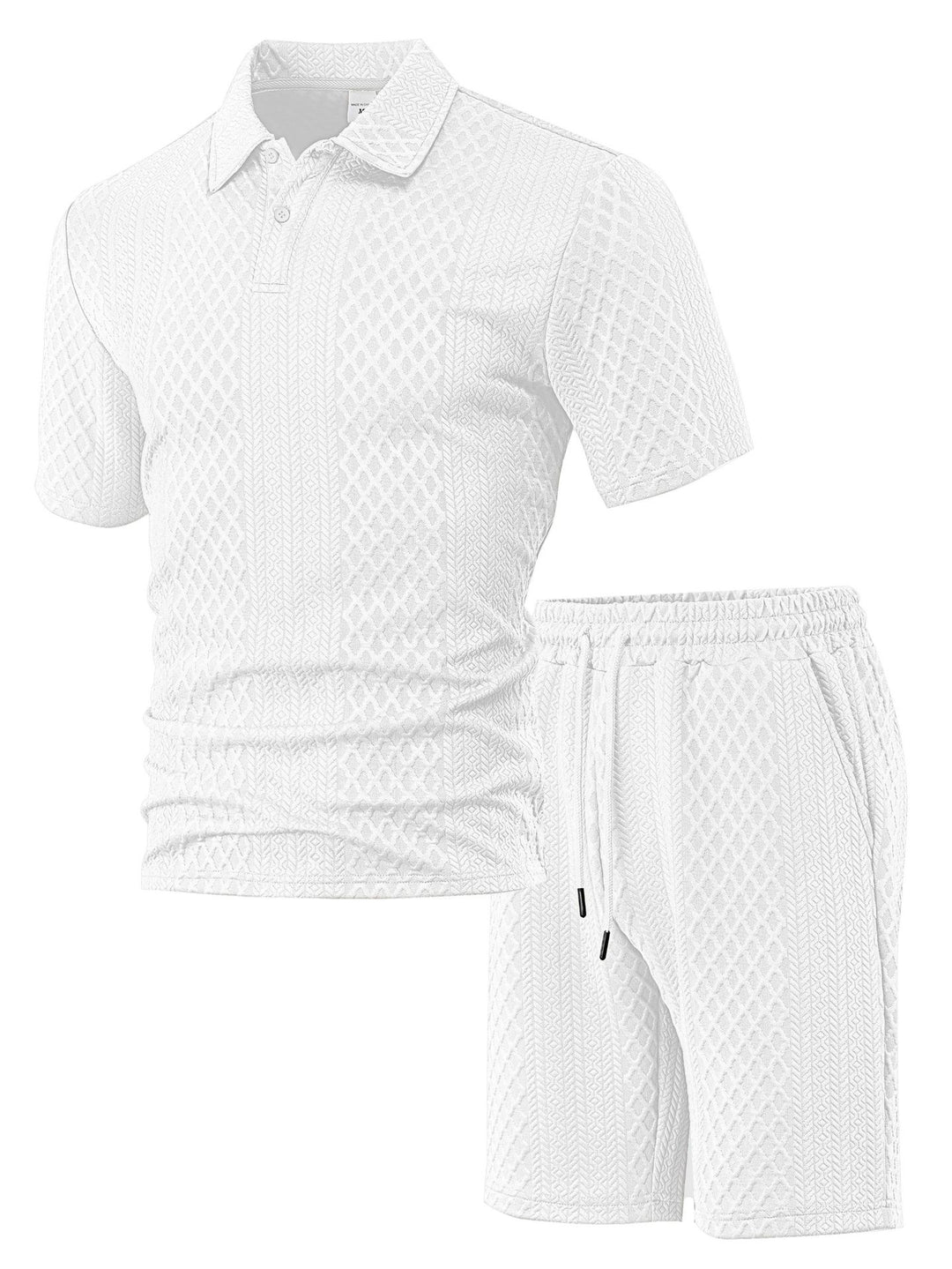Xaver – Strukturierter Polo-Shorts-Set