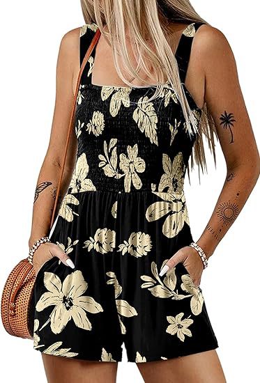 Fayra – Smock-Jumpsuit mit Blumenmuster