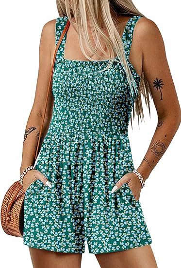 Fayra – Smock-Jumpsuit mit Blumenmuster