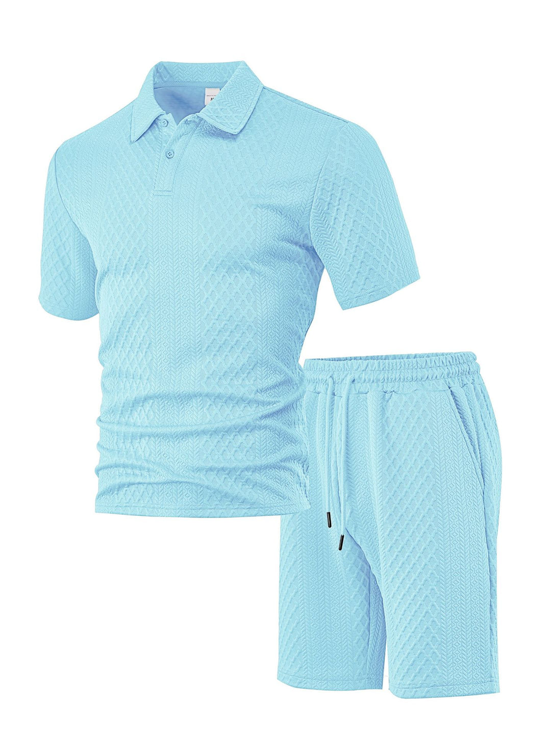 Xaver – Strukturierter Polo-Shorts-Set
