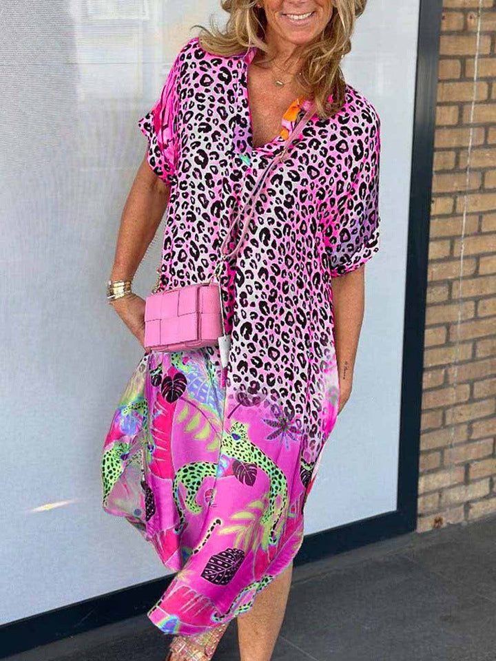 Marcie – Midikleid mit Mischprint