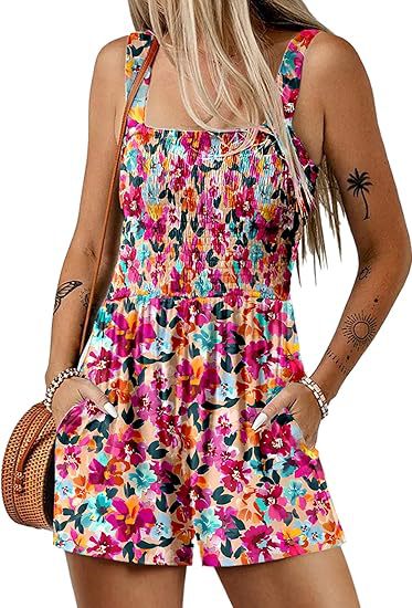 Fayra – Smock-Jumpsuit mit Blumenmuster