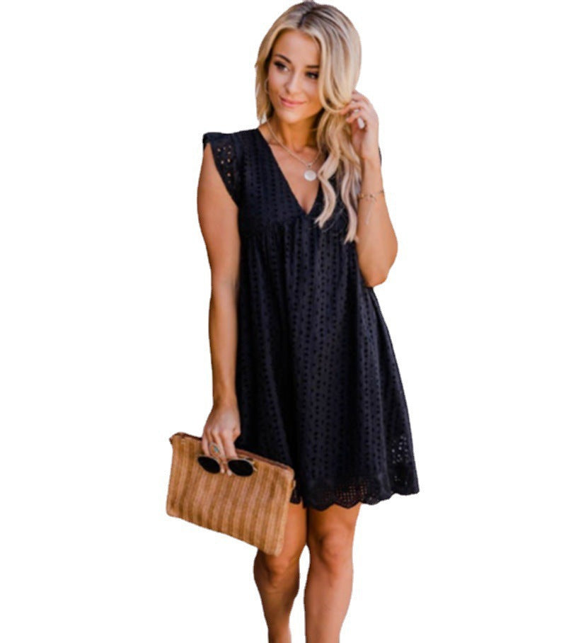 Mollie – Ärmelloses A-Linien Minikleid