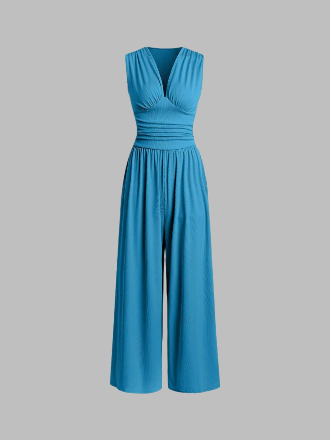Rivora – Ärmelloser Jumpsuit mit weitem Bein