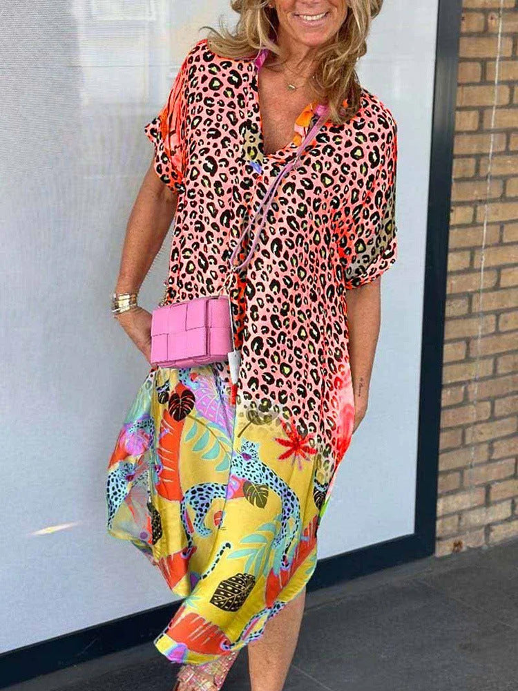 Marcie – Midikleid mit Mischprint