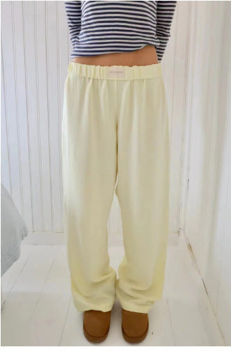 Paula – Weit geschnittene Loungehose mit Elastikbund