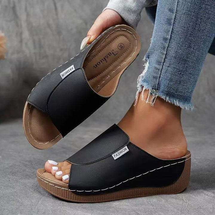 Gretchen – Offene Plateau-Sandalen