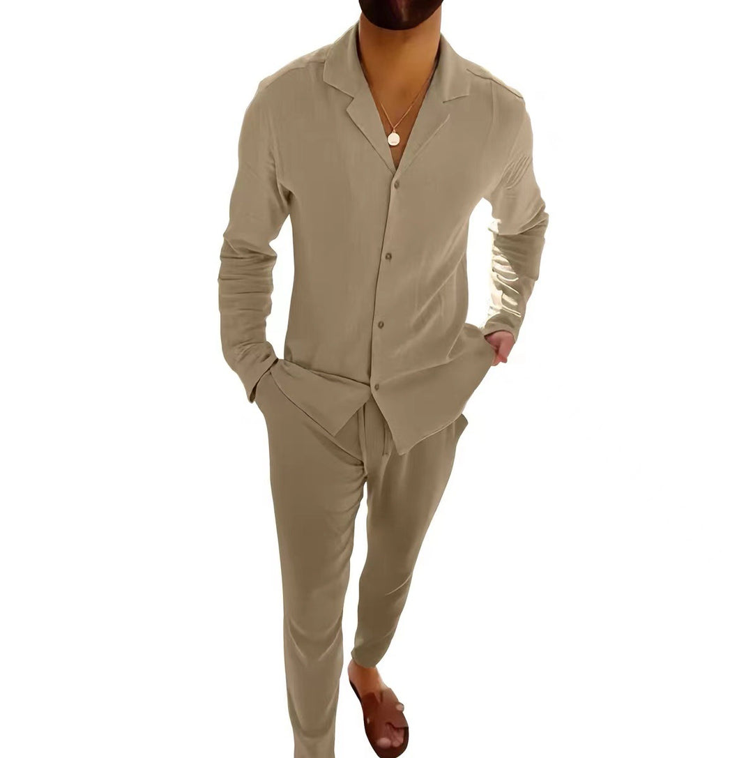 Viktor – Zweiteiliges Loungewear-Set mit Knopfleiste